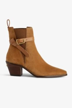 Zadig & Voltaire Tyler Suede Ankle Boots Heritage