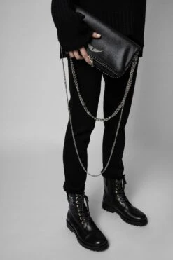 Zadig & Voltaire Rock Studs Clutch Black -Zadig & Voltaire Shop whap2018f noir 2 1