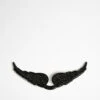 Zadig & Voltaire Swing Your Wings Charm Black Matt/jet