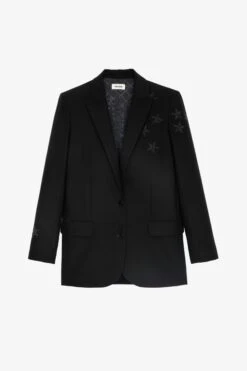 Zadig & Voltaire Viva Strass Star Blazer Black 11 Zadig & Voltaire Viva Strass Star Blazer Black -Zadig & Voltaire Shop wwbl00028 noir