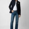 Zadig & Voltaire Very Multi Strass Blazer Encre