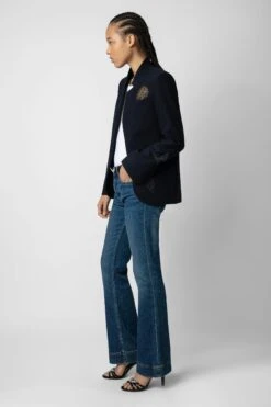 Zadig & Voltaire Very Multi Strass Blazer Encre -Zadig & Voltaire Shop wwbl00816 encre 4