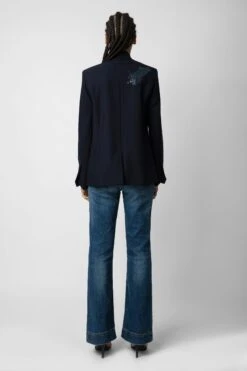 Zadig & Voltaire Very Multi Strass Blazer Encre -Zadig & Voltaire Shop wwbl00816 encre 5
