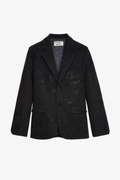 Zadig & Voltaire Vanille Diamanté Blazer Black -Zadig & Voltaire Shop wwbl00818 noir 1