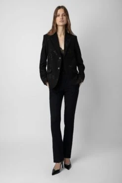 Zadig & Voltaire Vanille Diamanté Blazer Black -Zadig & Voltaire Shop wwbl00818 noir 2