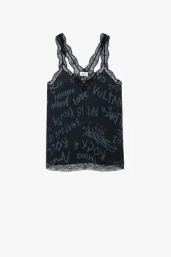 Zadig & Voltaire Chou Crepe Camisole Black -Zadig & Voltaire Shop wwcr00216 noir