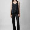 Zadig & Voltaire Chou Crepe Camisole Black
