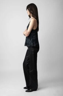 Zadig & Voltaire Chou Crepe Camisole Black -Zadig & Voltaire Shop wwcr00216 noir 4