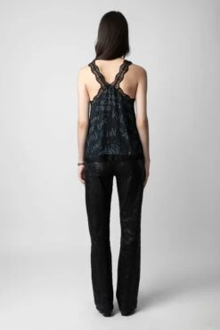Zadig & Voltaire Chou Crepe Camisole Black -Zadig & Voltaire Shop wwcr00216 noir 5
