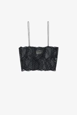 Zadig & Voltaire Cariana Diamanté Camisole Black -Zadig & Voltaire Shop wwcr00225 noir