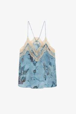 Zadig & Voltaire Christo Silk Camisole Glacier -Zadig & Voltaire Shop wwcr00231 glacier