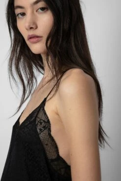 Zadig & Voltaire Risty Jac ZV Silk Dress Black 7 Zadig & Voltaire Risty Jac ZV Silk Dress Black -Zadig & Voltaire Shop wwdr00727 noir 4