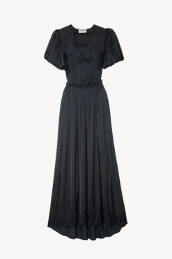 Zadig & Voltaire Reina Satin Dress Black 9 Zadig & Voltaire Reina Satin Dress Black -Zadig & Voltaire Shop wwdr01258 noir