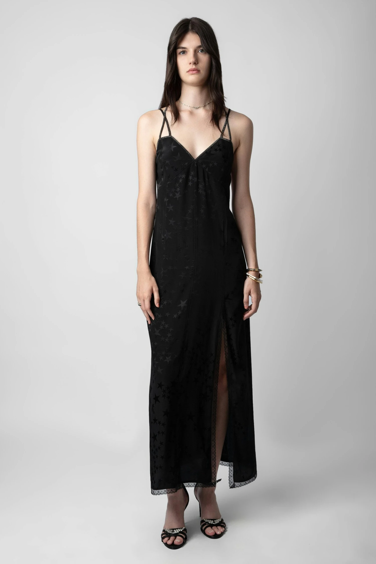 Zadig & Voltaire Rohal Silk Jacquard Dress Black 1 Zadig & Voltaire Rohal Silk Jacquard Dress Black