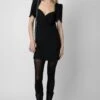 Zadig & Voltaire Roxelle Diamanté Dress Black