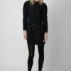 Zadig & Voltaire Racia Diamanté Dress Black