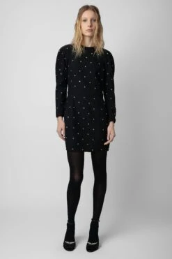 Zadig & Voltaire Racia Diamanté Dress Black