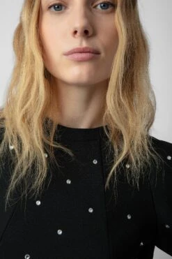 Zadig & Voltaire Racia Diamanté Dress Black 8 Zadig & Voltaire Racia Diamanté Dress Black -Zadig & Voltaire Shop wwdr01290 noir 14 1