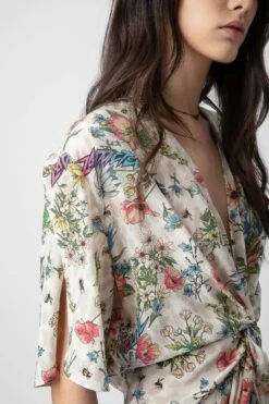 Zadig & Voltaire Rozom Silk Dress Vanille 9 Zadig & Voltaire Rozom Silk Dress Vanille -Zadig & Voltaire Shop wwdr01318 vanille 13