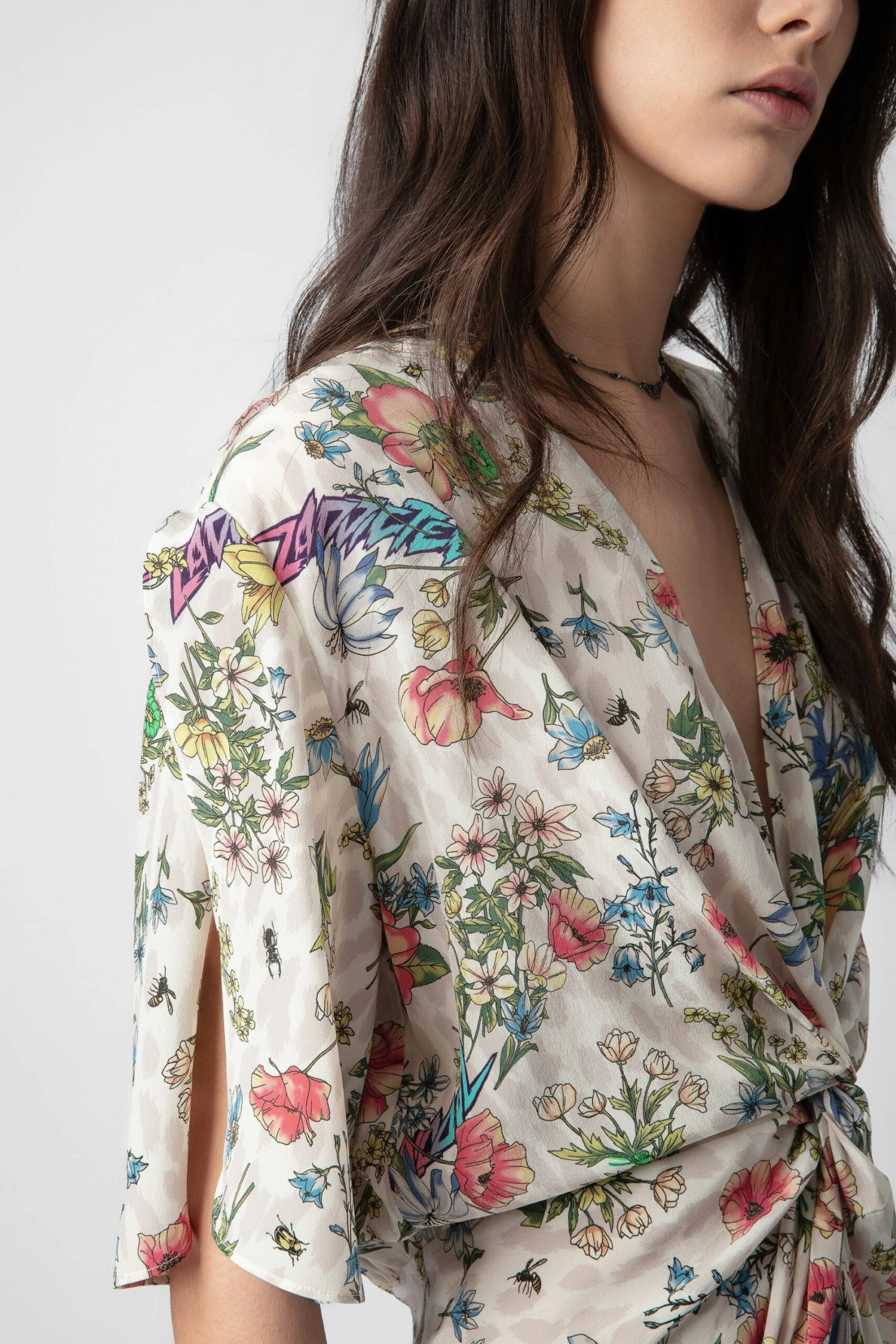 Zadig & Voltaire Rozom Silk Dress Vanille 4 Zadig & Voltaire Rozom Silk Dress Vanille - Image 4