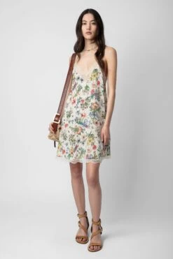 Zadig & Voltaire Ristyz Silk Dress Vanille