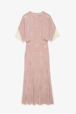 Zadig & Voltaire Rey Silk Jacquard Dress Primrose -Zadig & Voltaire Shop wwdr01326 primerose