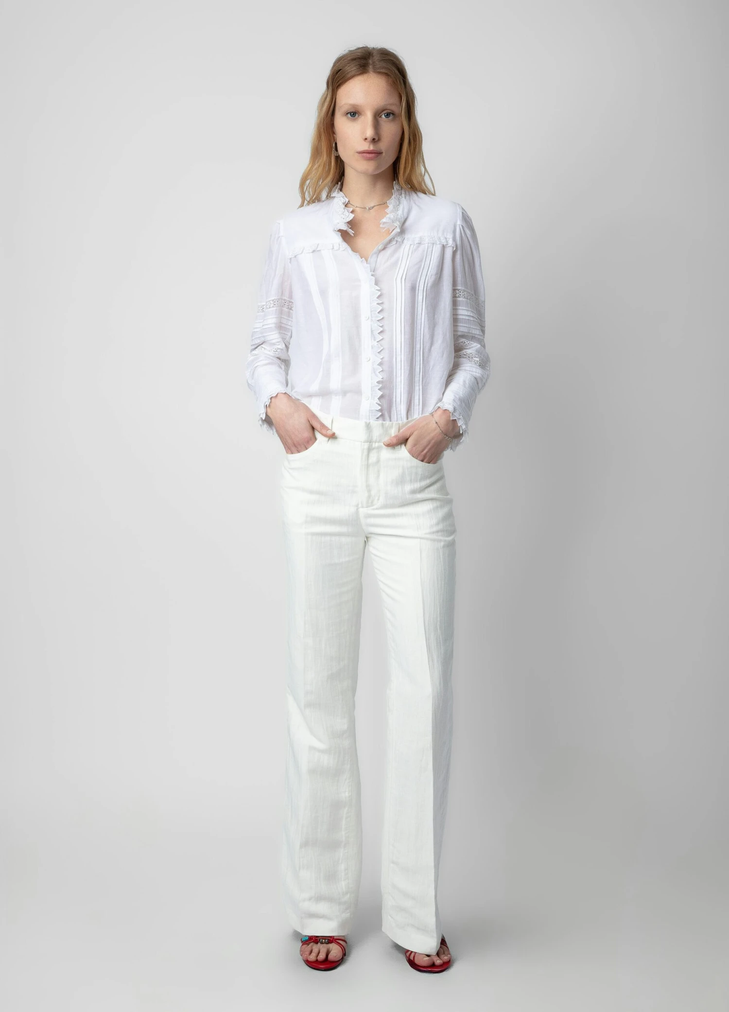 Zadig & Voltaire Pistol Pants White 1 Zadig & Voltaire Pistol Pants White