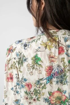 Zadig & Voltaire Tadeo Diamanté Silk Blouse Vanille -Zadig & Voltaire Shop wwsh00563 vanille 7