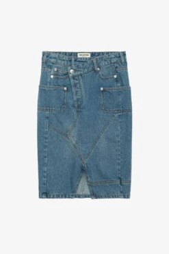 Zadig & Voltaire Jinko Denim Skirt Light Blue -Zadig & Voltaire Shop wwsk00366 light blue